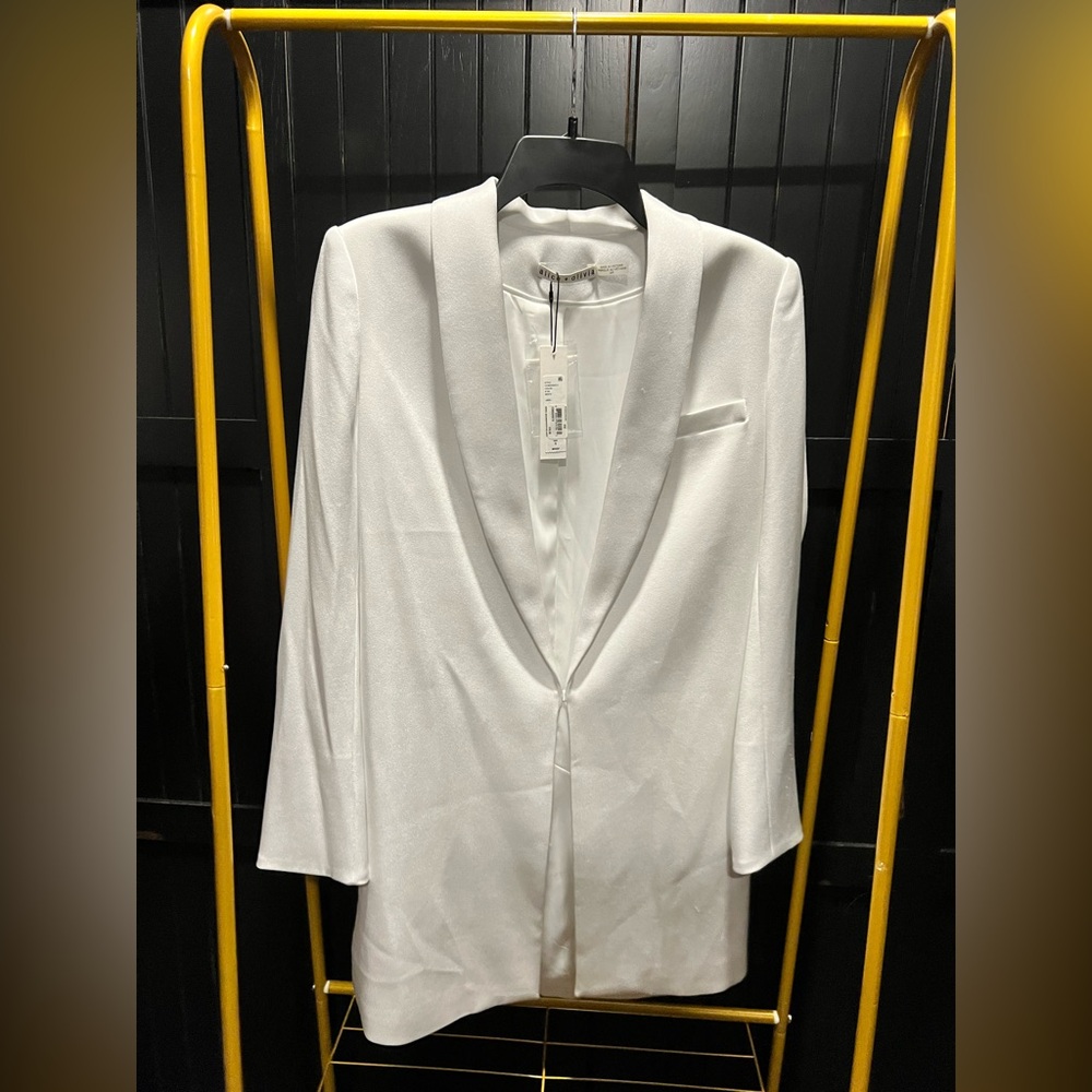 Alice + Olivia White Blazer